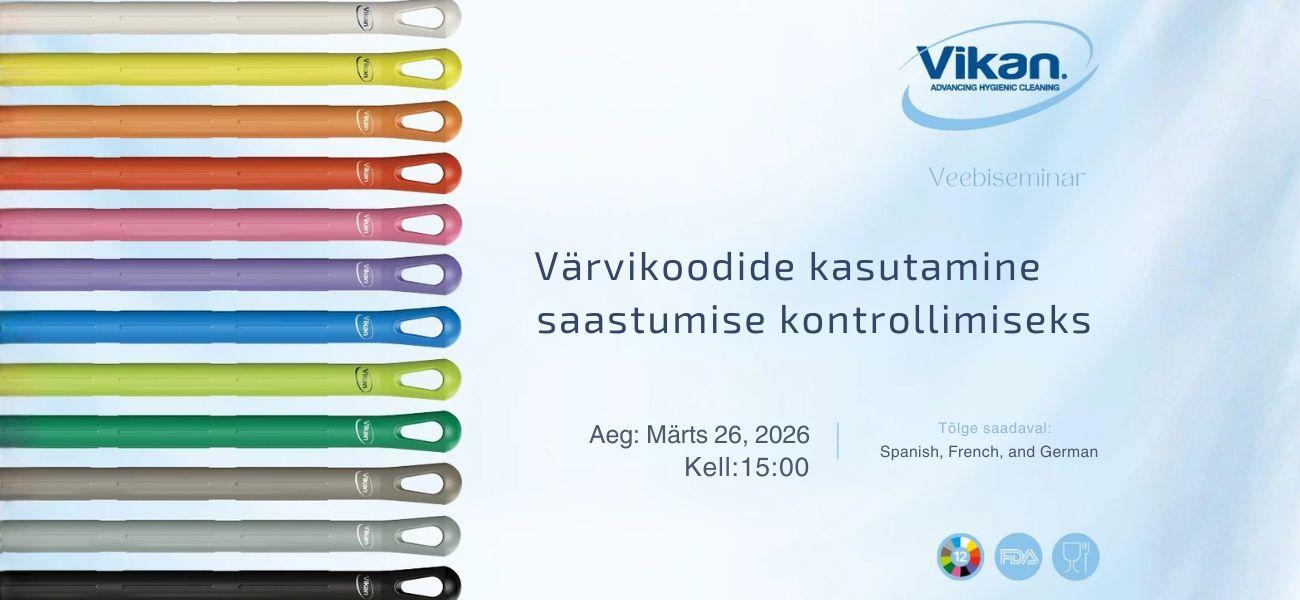 Veebiseminar: Värvikoodide kasutamine saastumise kontrollimiseks