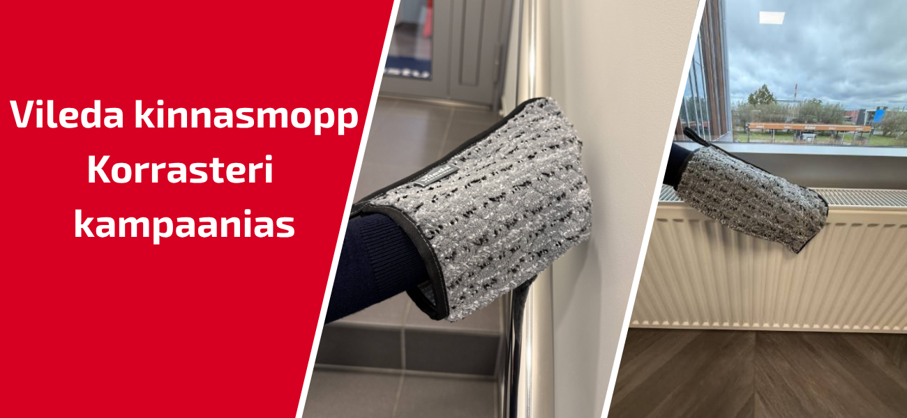 Vileda kinnasmopp Korrasteri kampaanias