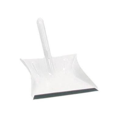 Metal dustpan with PVC-side