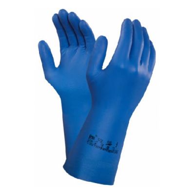 Nitriilkinnas AlphaTec 79-700 Aquadri voodriga M/8, sinine