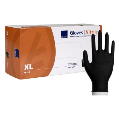 Nitrile glove powderfree XL/9-10 black 200pcs/pack