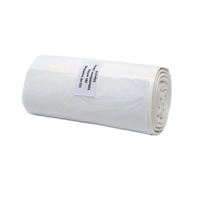 Garbage bag 28L HD white 50pcs roll 500x560x0,014mm