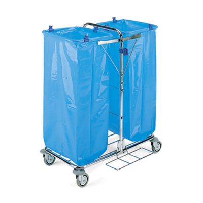 Prahikogumiskäru Tecno 12, 2x120L  kroomitud raam