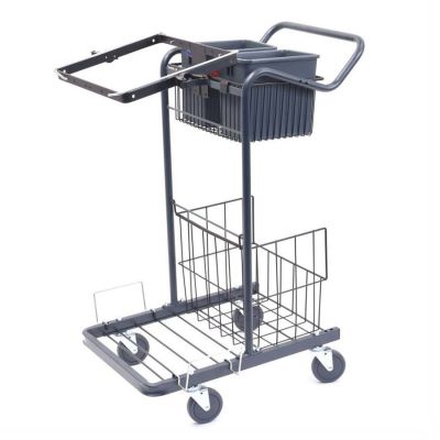 Koristuskäru 2x6L ämbrite, korvi ja prahikotiraamiga