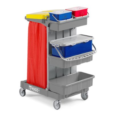 Koristuskäru Magic System 610B  2x70L prügikotiraam
