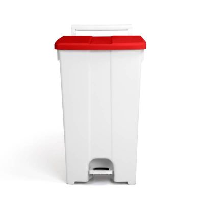 Dust bin Derby XXL 90L, red lid, single pack