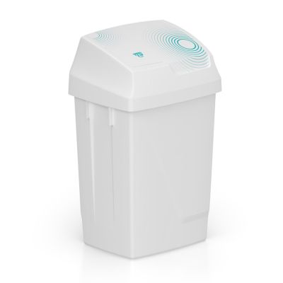 Dust bin Lindy Swing 50L swing lid, white