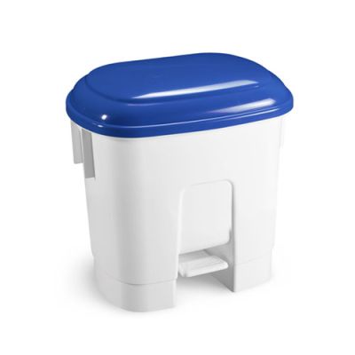 Bin Derby 30 L with pedal and blue lid