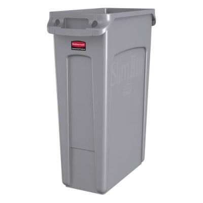 Prügikast Slim Jim 87L Rubbermaid kaaneta, hall