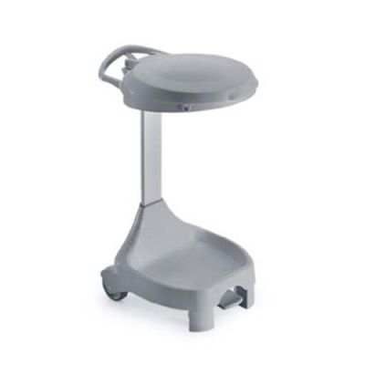 Prahikogumiskäru Smile 120L pedaal/kaas, 2 ratast, hall