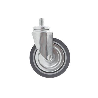 Wheel D.80mm with metal support, thread and thredguards