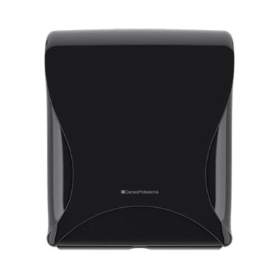 BulkySoft Essentia Multifold handtowel dispenser, black