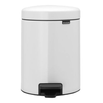 Brabantia prügikast Newicon 5L pedaaliga, valge