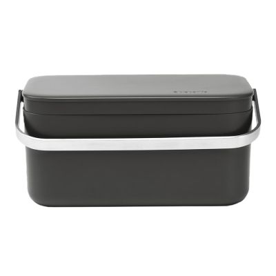 Brabantia karp kaanega toidujäätmetele 1.8L, tumehall