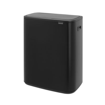 Brabantia waste bin Bo touch Bint, 2x30L, matt black