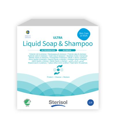*Sterisol liquid soap&shampoo Ultra 2,5L, fragnance free