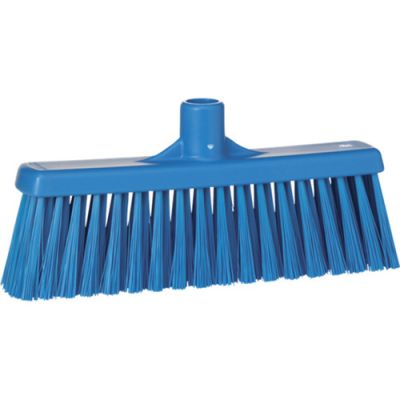 Vikan Broom with straight neck 310mm medium, blue