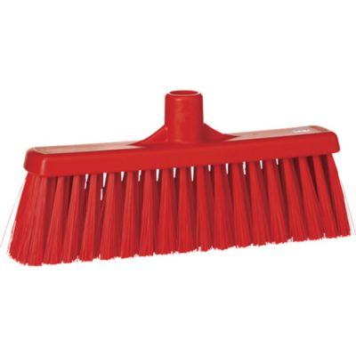 Vikan Broom with straight neck 310mm medium, red