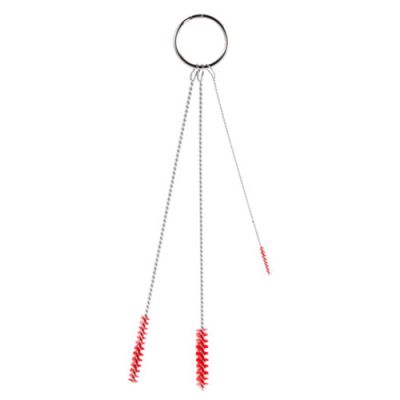 Vikan harjade komplekt 3tk, Ø2, Ø6, Ø6mm, pehme, punane