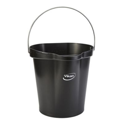 Vikan bucket 12L,  black