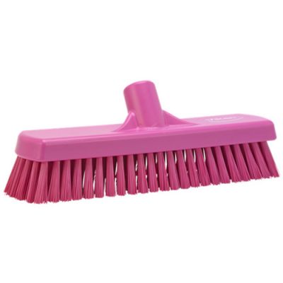 Vikan Wall-Floor Washing Brush 305mm hard, pink