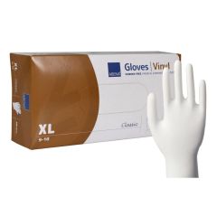 Vinüülkinnas puudrivaba XL/9-10 100 tk/karp, läbipaistev