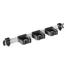 Rail 54cm with 3xToolflex One Holders Black with screws