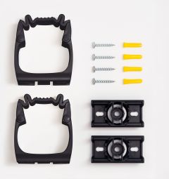 Toolflex One hoidik, 2 tk/pakk koos adapteriga Must