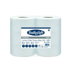 BulkySoft Maxi Jumbo Premium toilet roll 2-ply, 320 extra fa