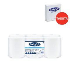 BulkySoft Classic rullrätik hülsiga 1-kih. valge 300m