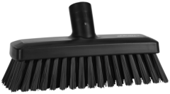 Vikan Compact Wall/deck scrub, 225mm,stiff, black