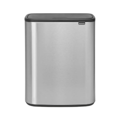Brabantia waste bin Bo touch Bint, 2x30L, matt steel FFP