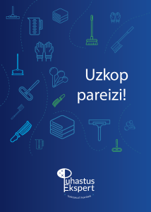 Koristamise käsiraamat "Uzkop pareizi" (läti keeles)