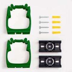 Toolflex One varrehoidja, 2 tk/pakk adapteriga, roheline
