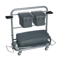 Koristuskäru Vikan Slimliner 40cm ämbriga, hall