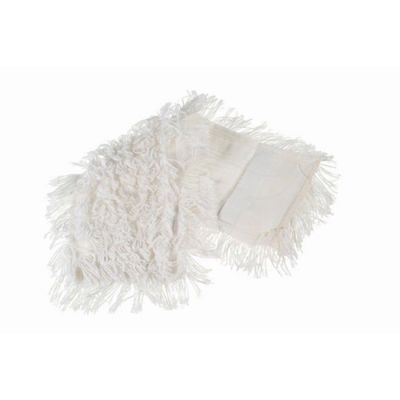 Flat mop polyester/cotton 40x13cm with pockets, white