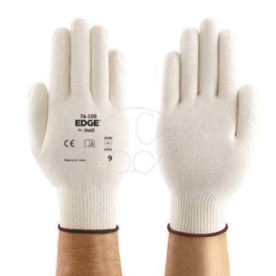 Cotton glove 7 Stringknits 76-100 Ansell, natural white