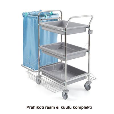 Cleaning trolley Tecno 62 without bagholder; plate and grid