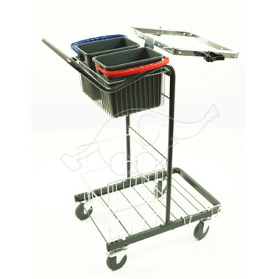 Cleaningtrolley Puhastus Small  2x6L buckets and basin