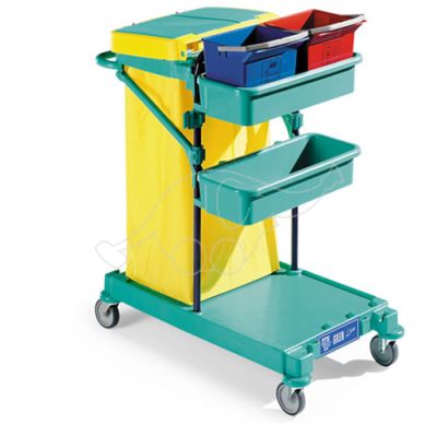 Cleaning trolley Geen 0,  blue frame