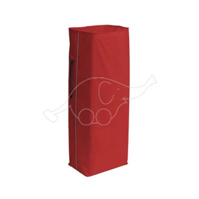 Polyester bag 70L with zip 23x35x93cm, red