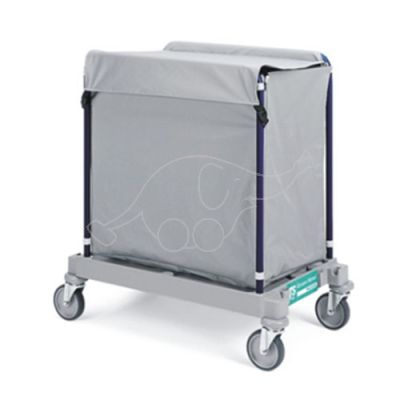 Linen Trolley Green Hotel 916 200L with cover, grey