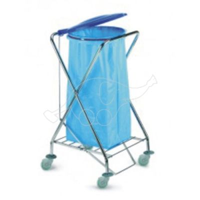 Trolley Dust with pedal and lid 120L