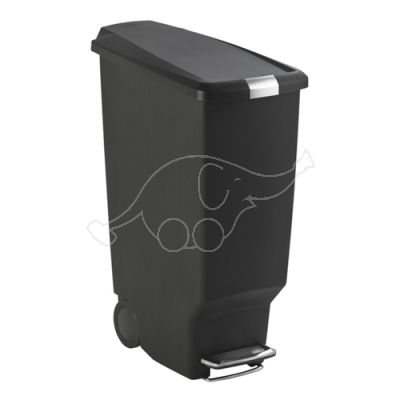 Step-On container 40L black