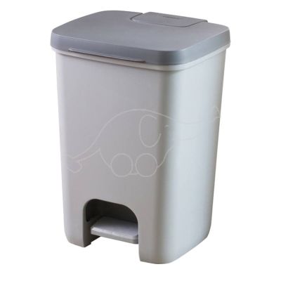 Dust bin with pedal Essentials, 20L dark grey, plastic