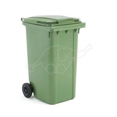 Waste bin 240 l with 2 wheels, green