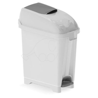 Plastic dust bin for toilets Elle 17L white