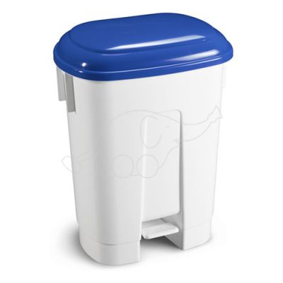 Bin Derby XL 60L oval with pedal and blue lid