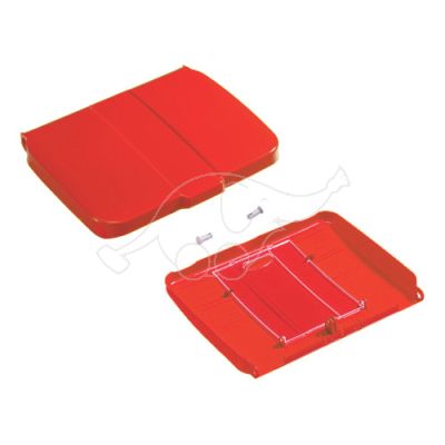 Lid for 120L bag holder w.checklist, red (Green/Magic)