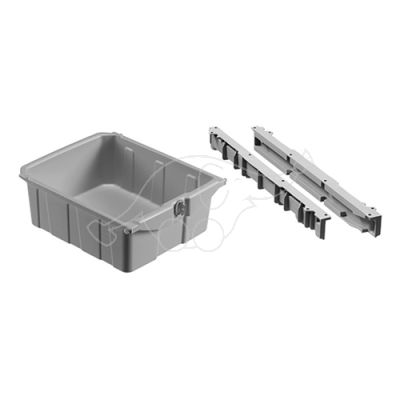 Drawer grey 22l with lock for Green Hotel+runners, grey